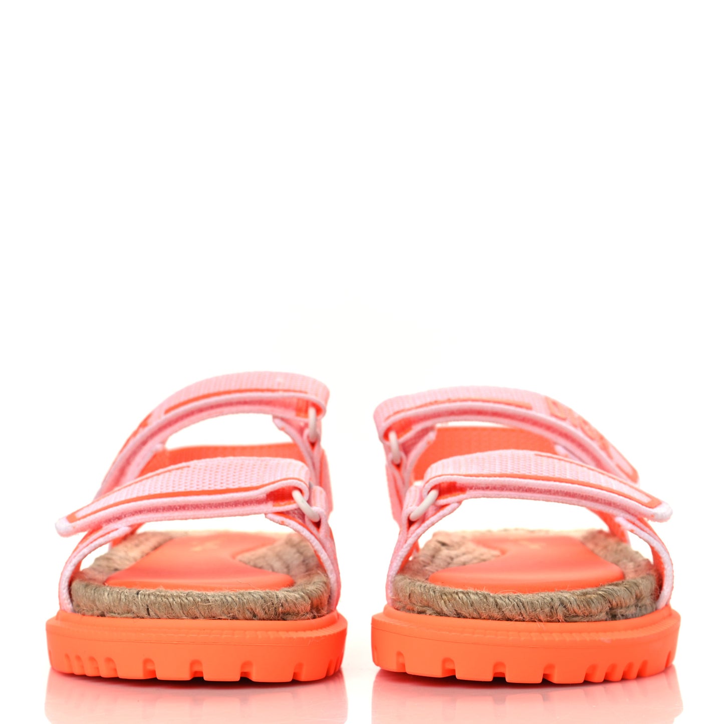 Technical Knit Jute Dioract 10mm Sandals 37 White Orange