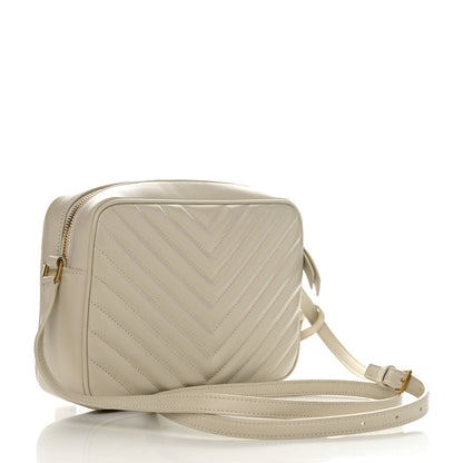 Saint Laurent Calfskin Matelasse Monogram Lou Camera Bag Blanc Vintage 3 of 11