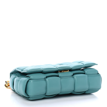 Bottega Veneta Lambskin Maxi Intreccio Padded Chain Cassette Crossbody Bag Mallard 3 of 4