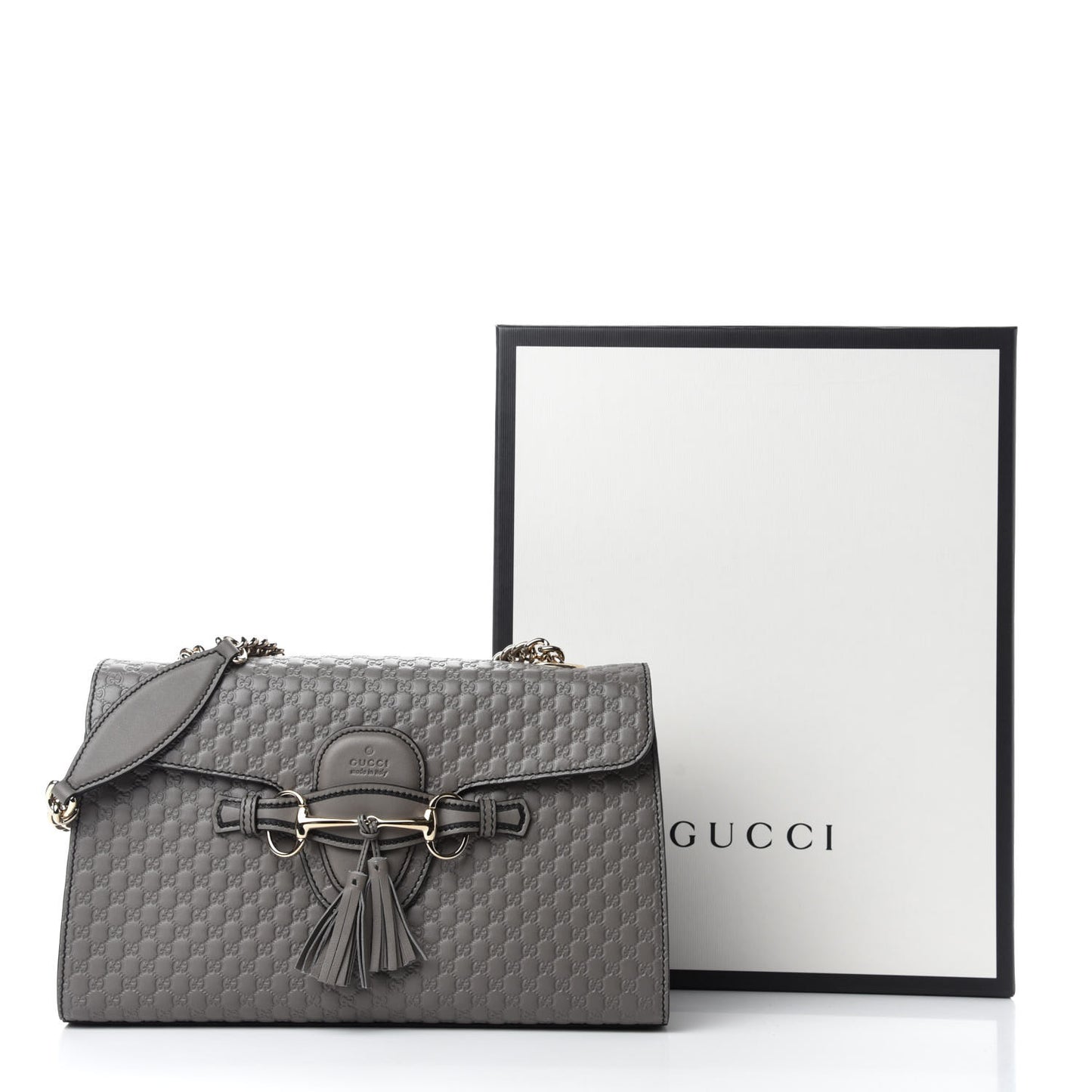 Soft Microguccissima Medium Emily Chain Shoulder Bag Loess