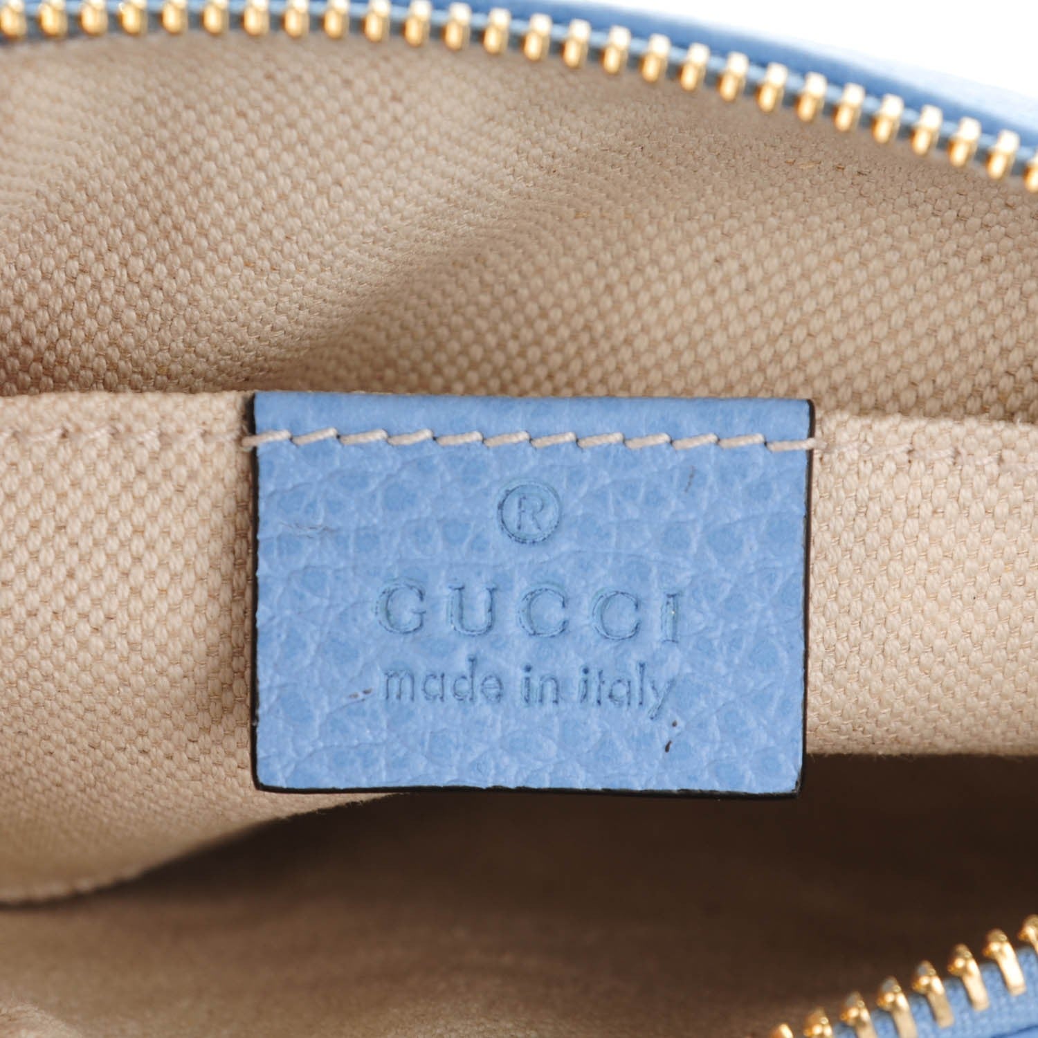 Gucci Dollar Calfskin Small Swing Pouch Mineral Blue 6 of 7