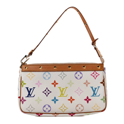 Louis Vuitton Monogram Multicolor Pochette Accessories White 1 of 9