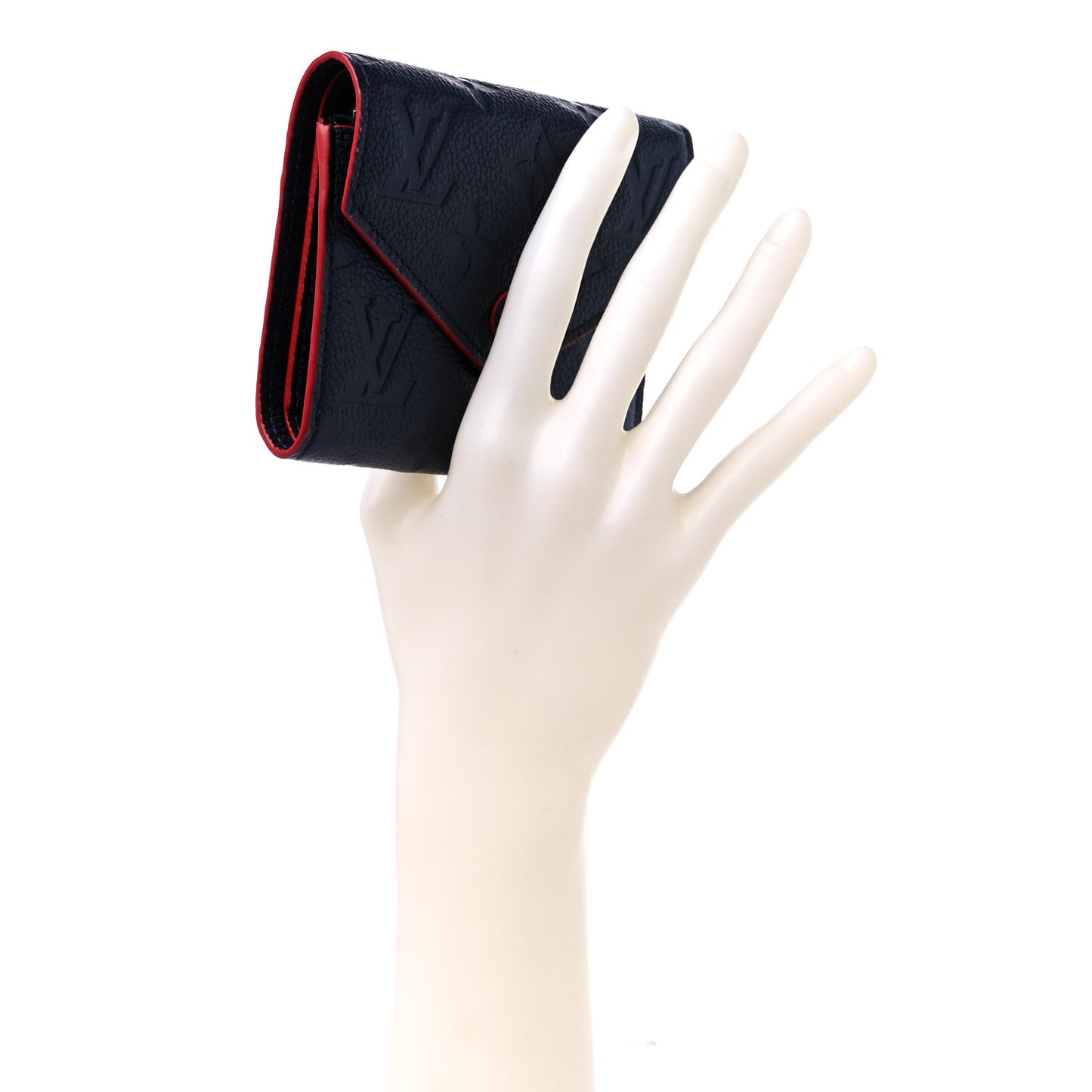 Empreinte Zoe Wallet Marine Rouge