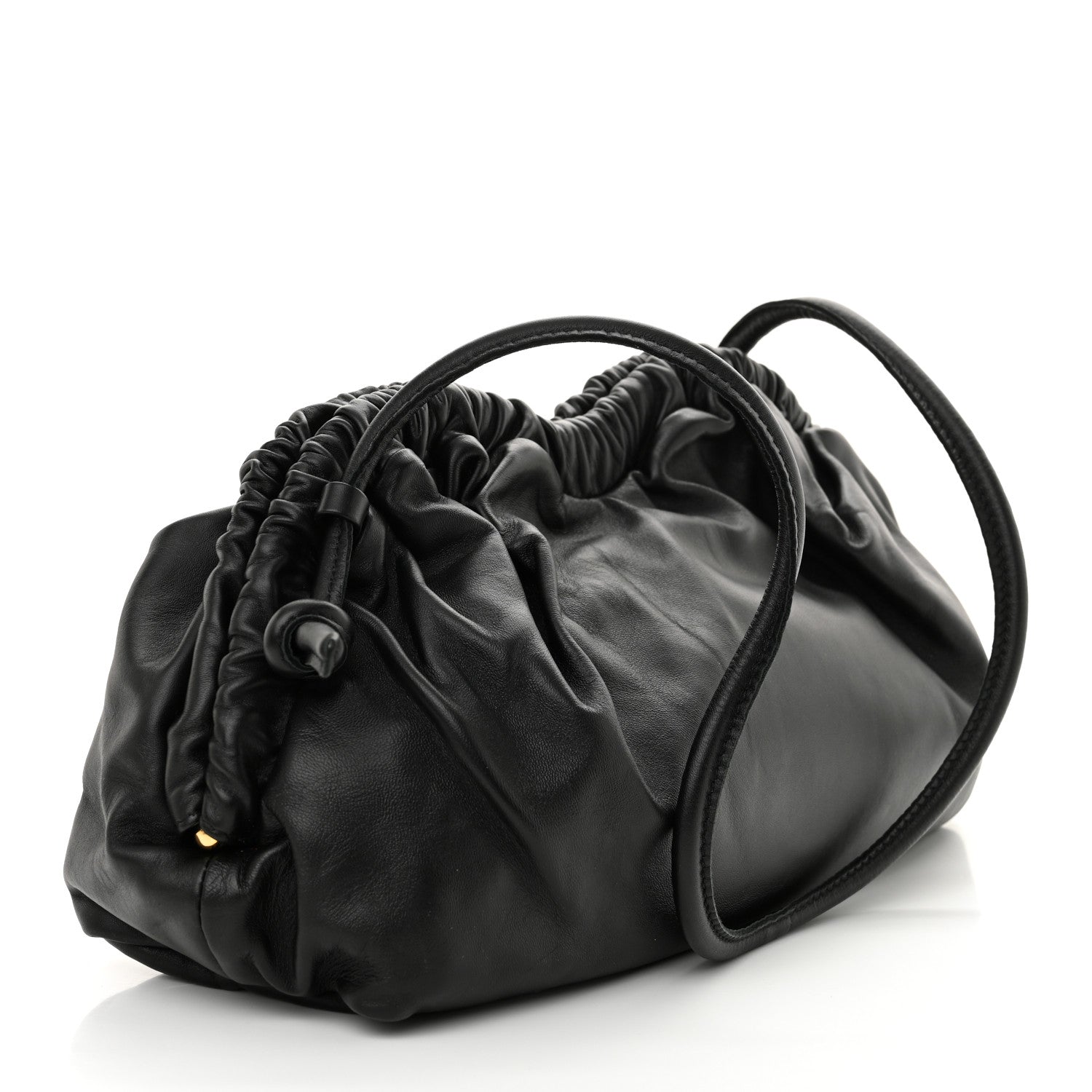 Mansur Gavriel Lambskin Cloud Clutch Black Flamma 3 of 9