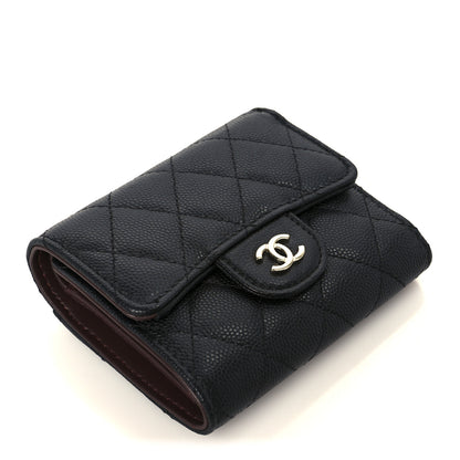 Chanel Caviar Quilted Compact Flap Wallet Black 4 of 10