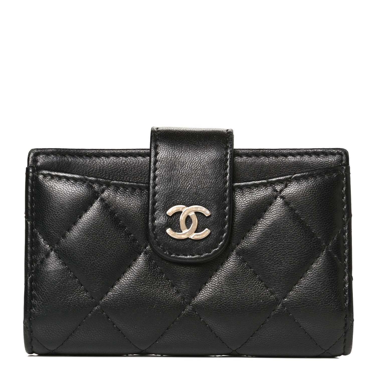 Chanel Lambskin Quilted Small Classic Wallet Black 1 of 8