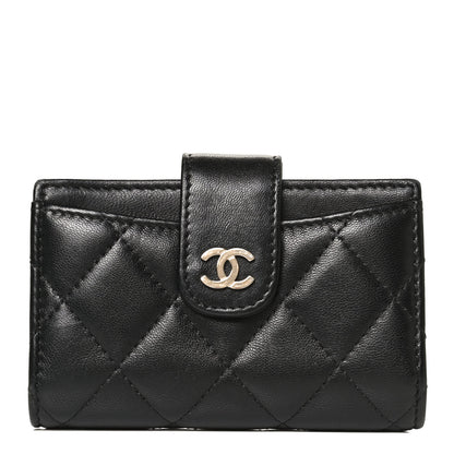 Chanel Lambskin Quilted Small Classic Wallet Black 1 of 8