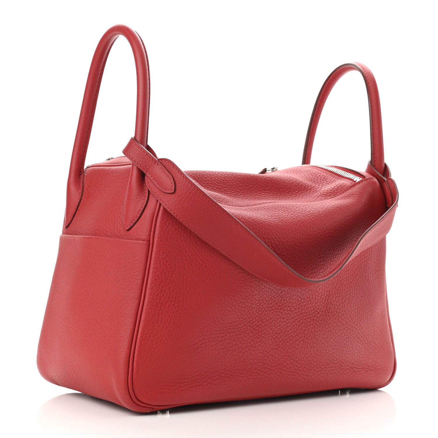 Hermes Taurillon Clemence Lindy 30 Rouge Casaque 5 of 19