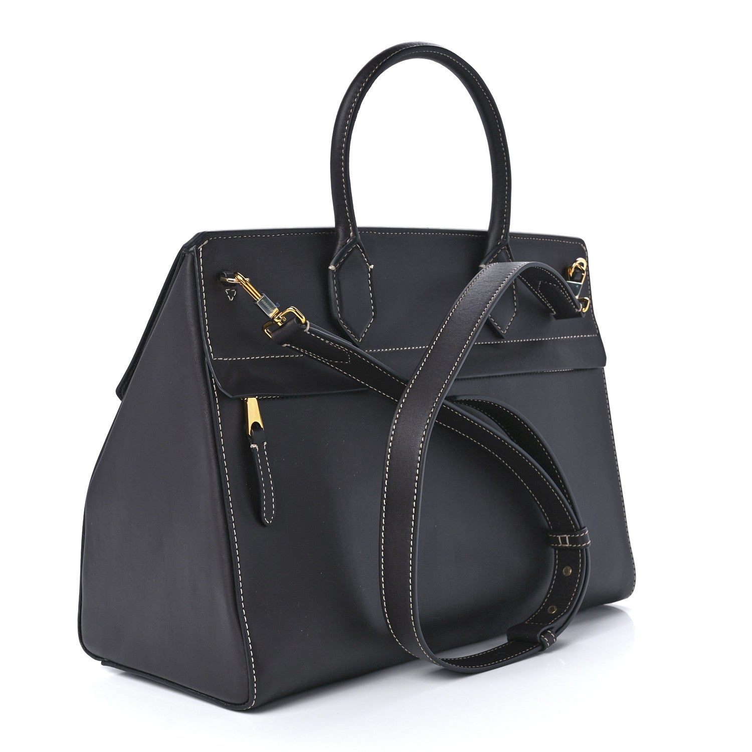 Burberry Calfskin Medium Elizabeth Tote Coffee 2 of 11