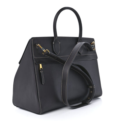 Burberry Calfskin Medium Elizabeth Tote Coffee 2 of 11