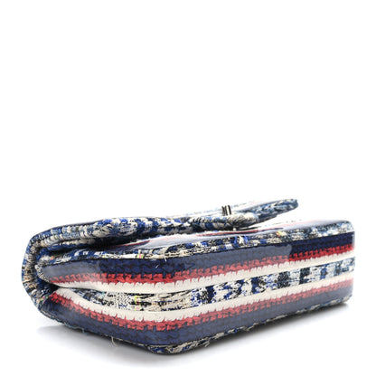 Chanel Tweed Silicone Embroidered Medium Double Flap Multicolor 4 of 10