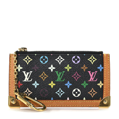 Louis Vuitton Monogram Multicolor Key Pouch Black 1 of 6