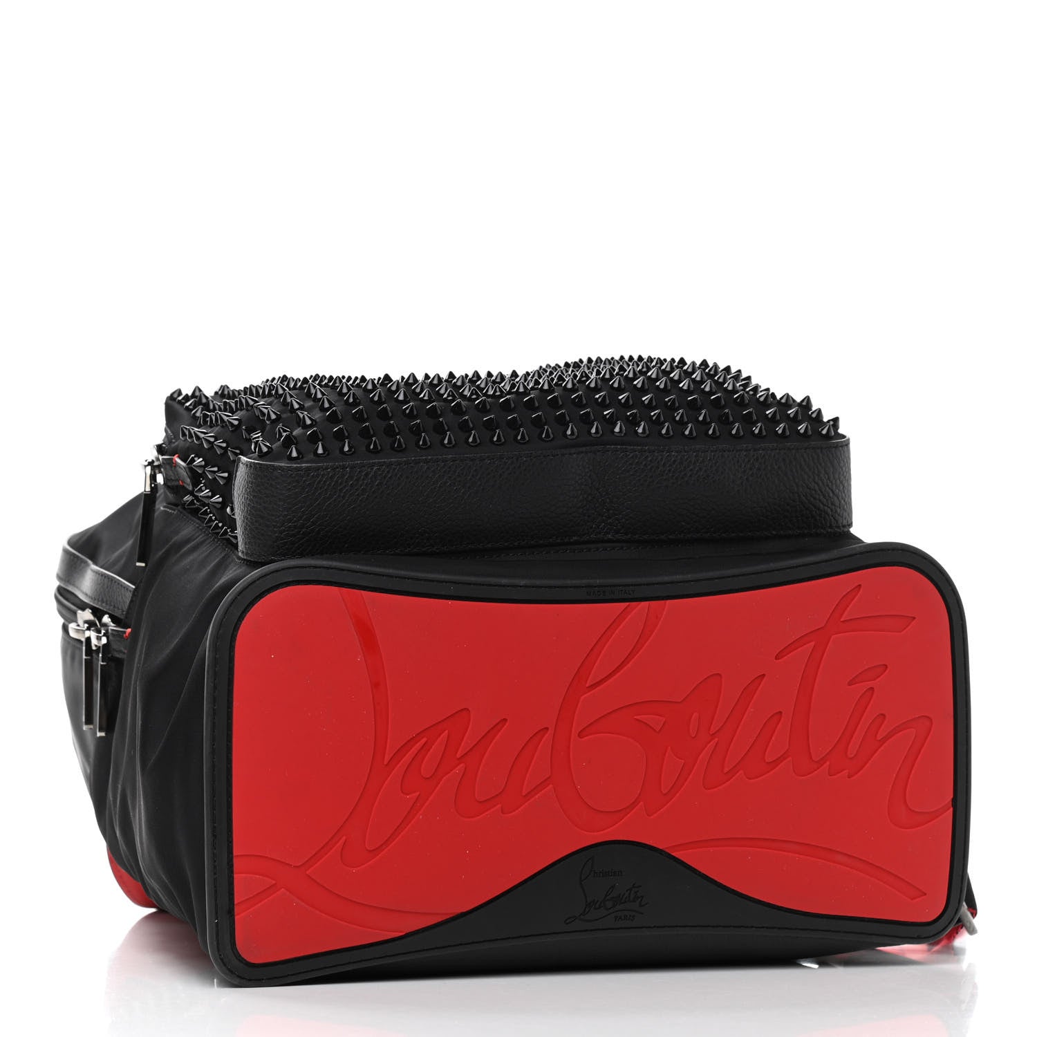 Christian Louboutin Nylon Backloubi Spiked Backpack Black 4 of 10