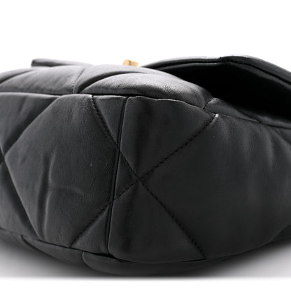 Chanel Lambskin Quilted Medium Chanel 19 Flap Black 10 of 11