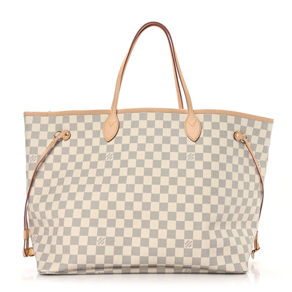 Louis Vuitton Damier Azur Neo Neverfull GM Rose Ballerine 1 of 10