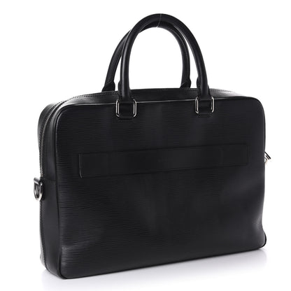 Louis Vuitton Epi Porte Document Business Briefcase Black 3 of 11