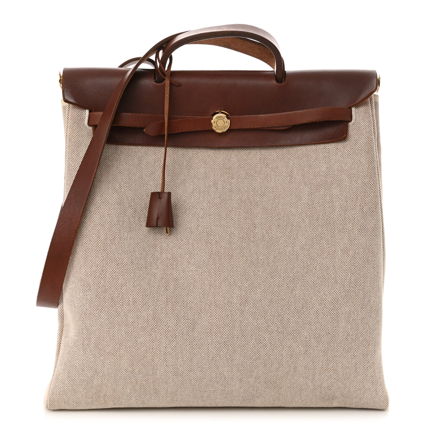 Toile Vache Calfskin Herbag 39 Natural Havane