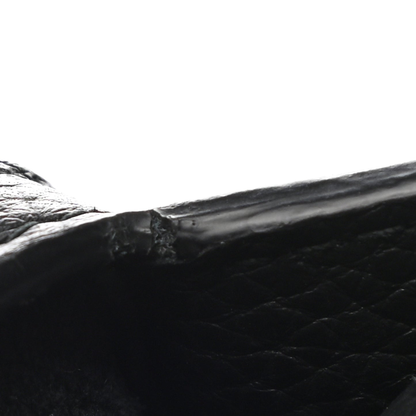 Veau Grana Perforated Blackout Hardware City Black
