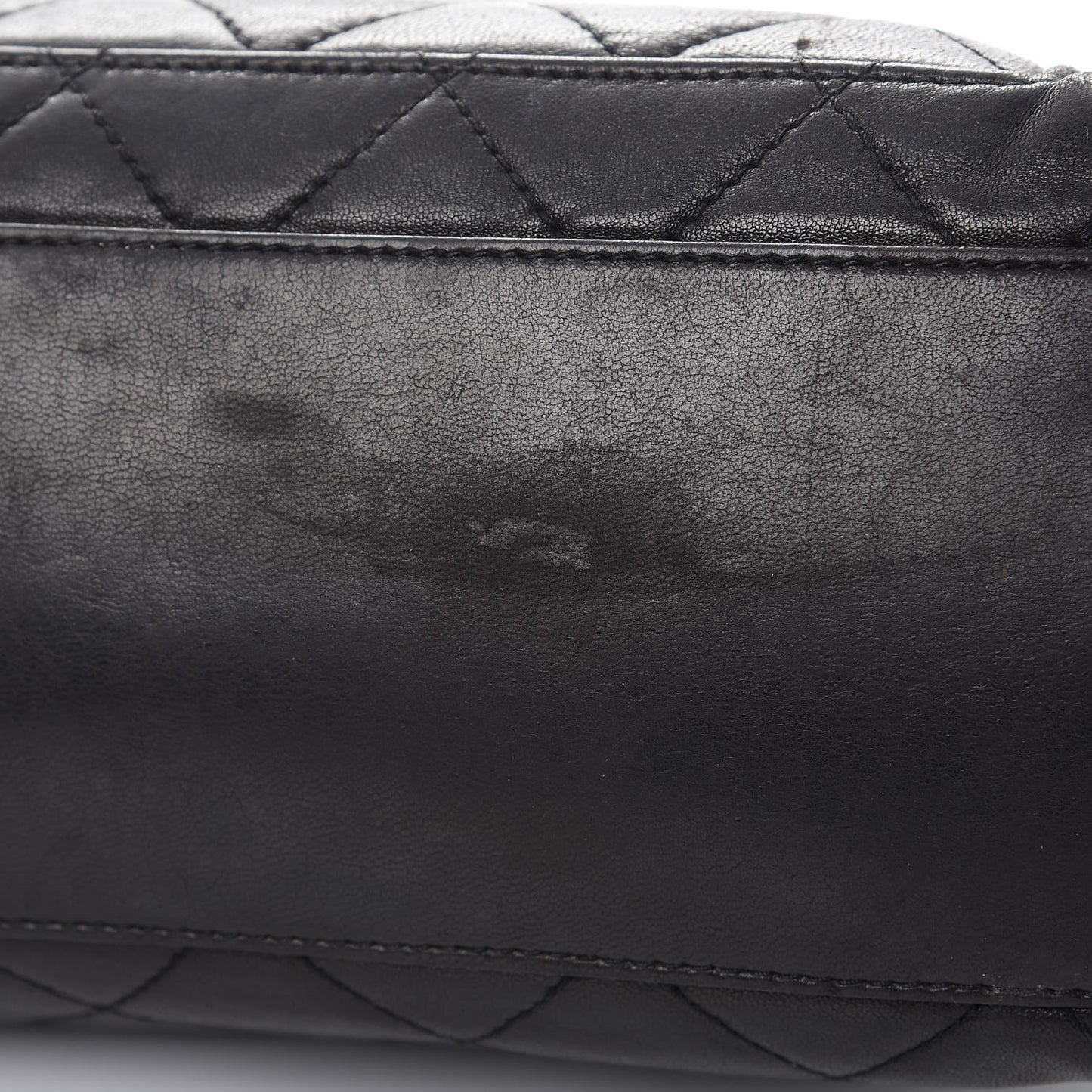Lambskin Quilted Shoulder Bag Black