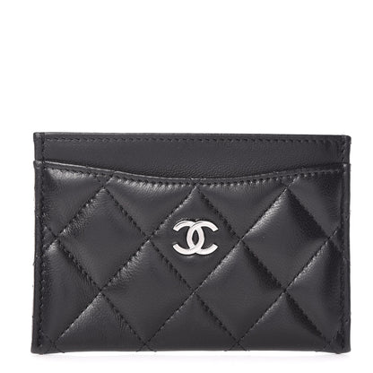 Chanel Lambskin Quilted Card Holder Black 1 of 9