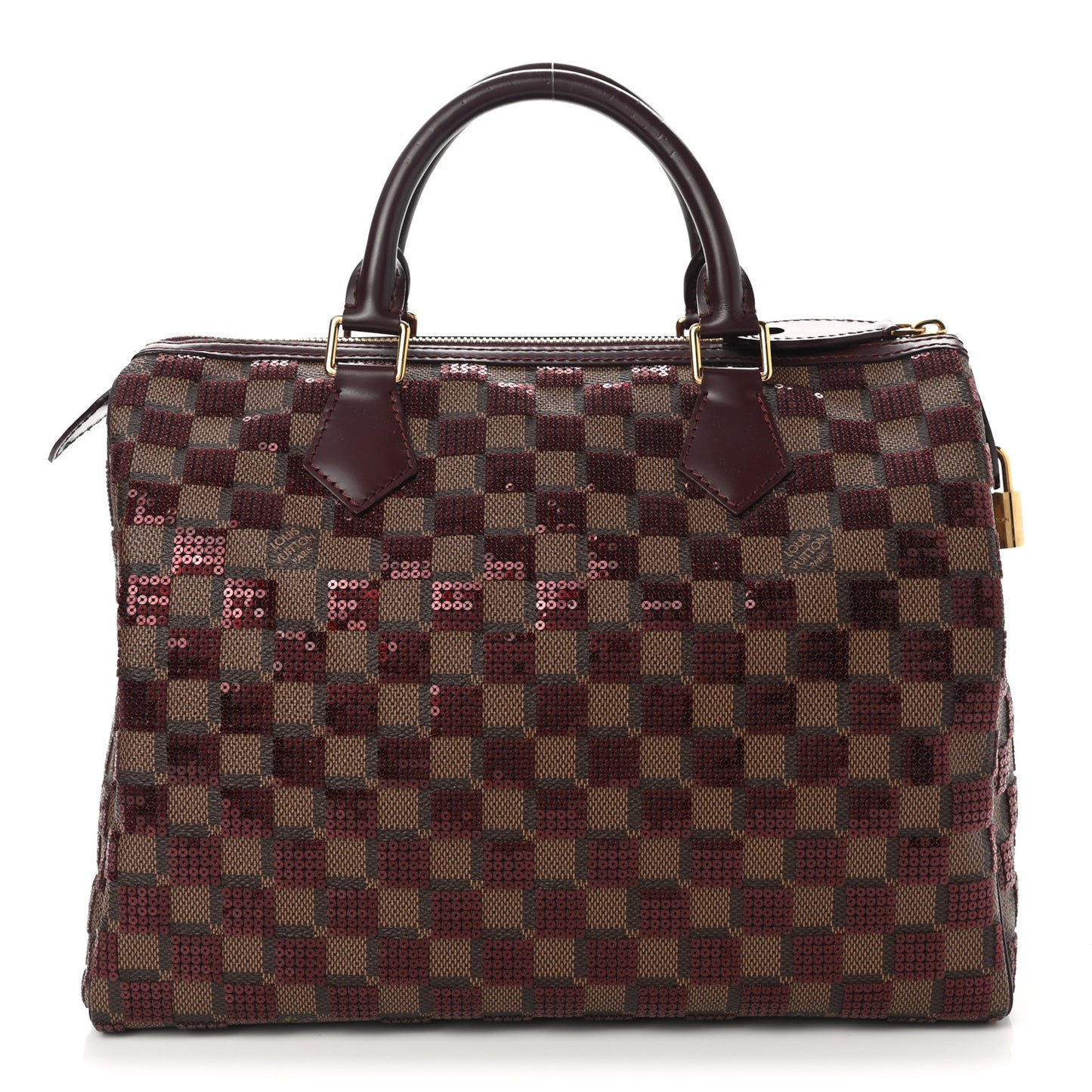 Damier Paillettes Speedy 30 Rouge