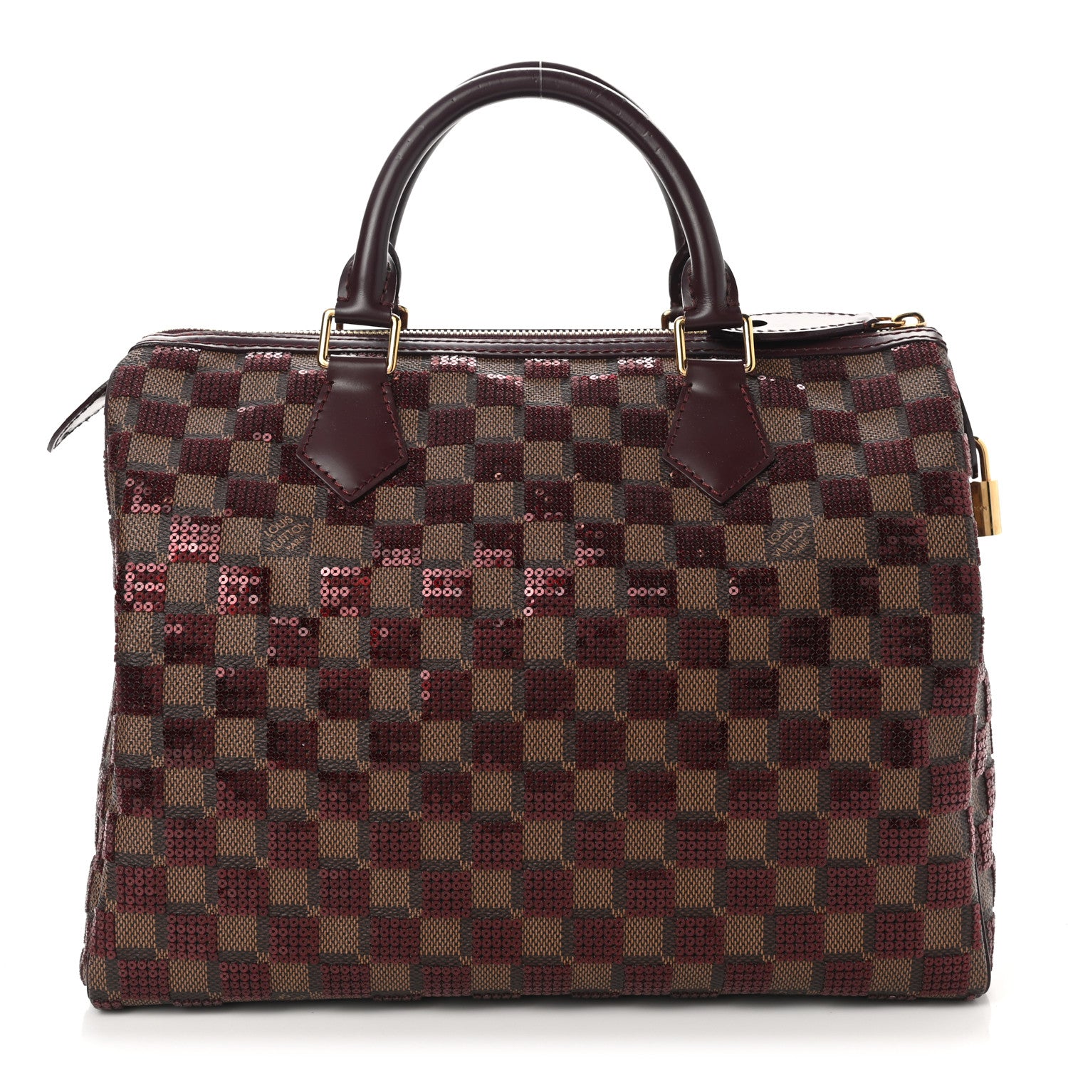 Louis Vuitton Damier Paillettes Speedy 30 Rouge 1 of 10