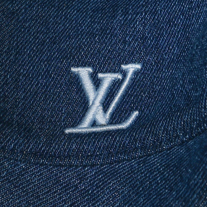 Louis Vuitton Monogram Denim Reversible Everyday Bucket Hat M Blue 9 of 17