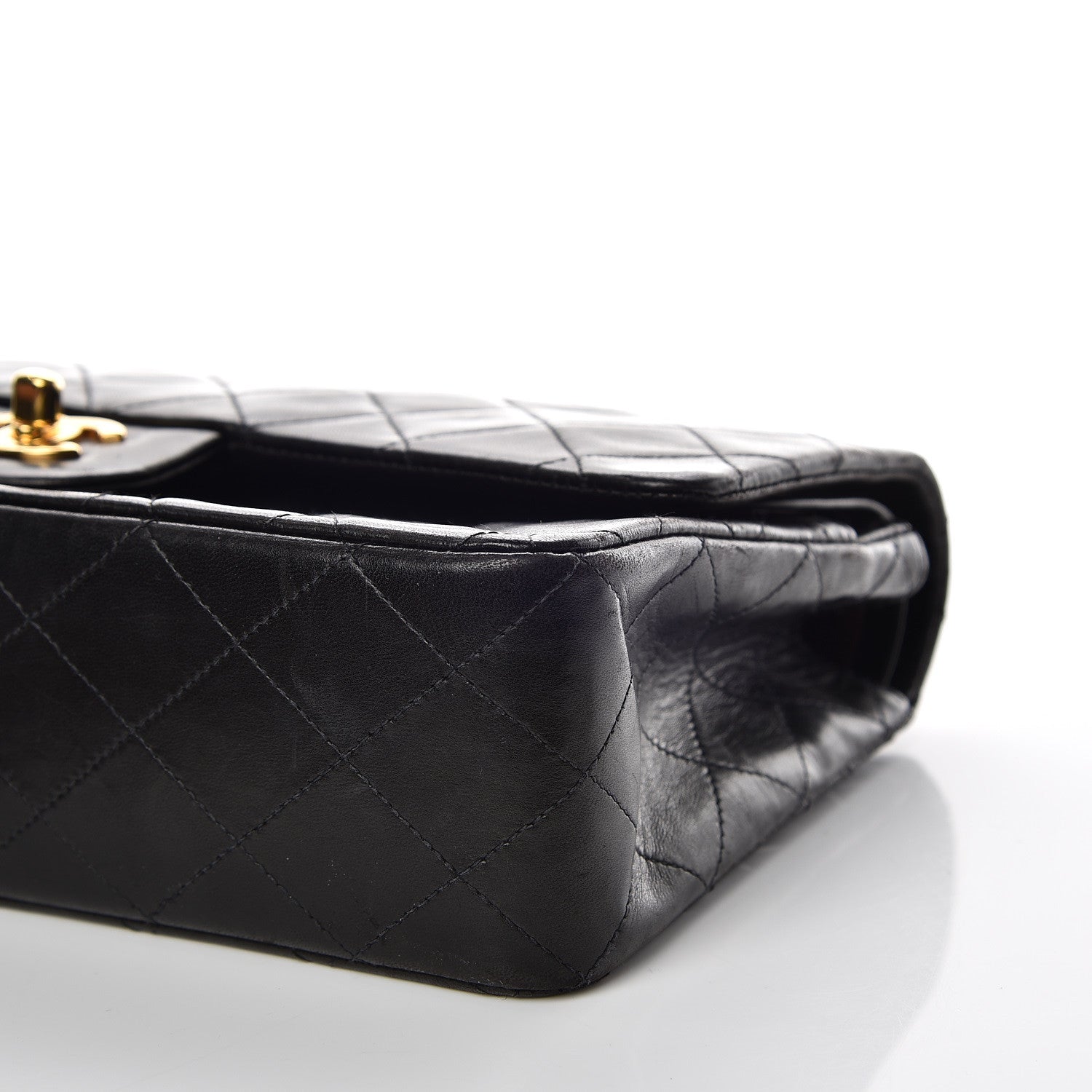 Chanel Lambskin Quilted Medium Double Flap Black 6 of 17