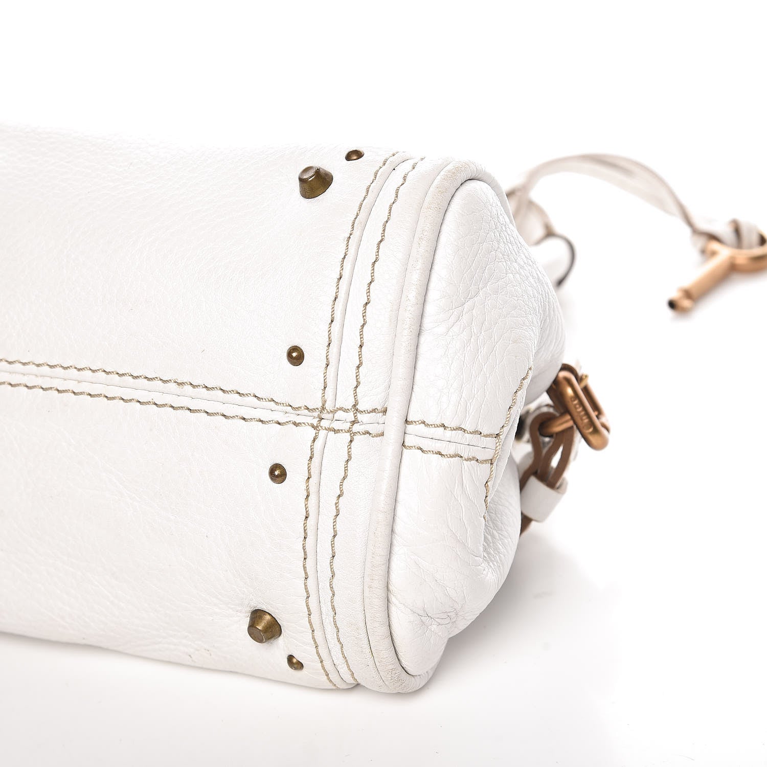 Chloe Calfskin Small Paddington Satchel White 6 of 18