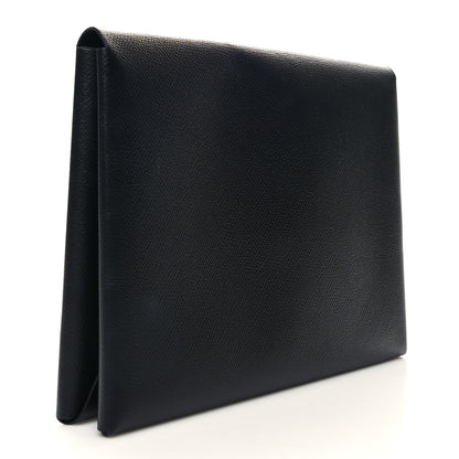 Hermes Epsom Calvi Pouch Black Cactus 4 of 15