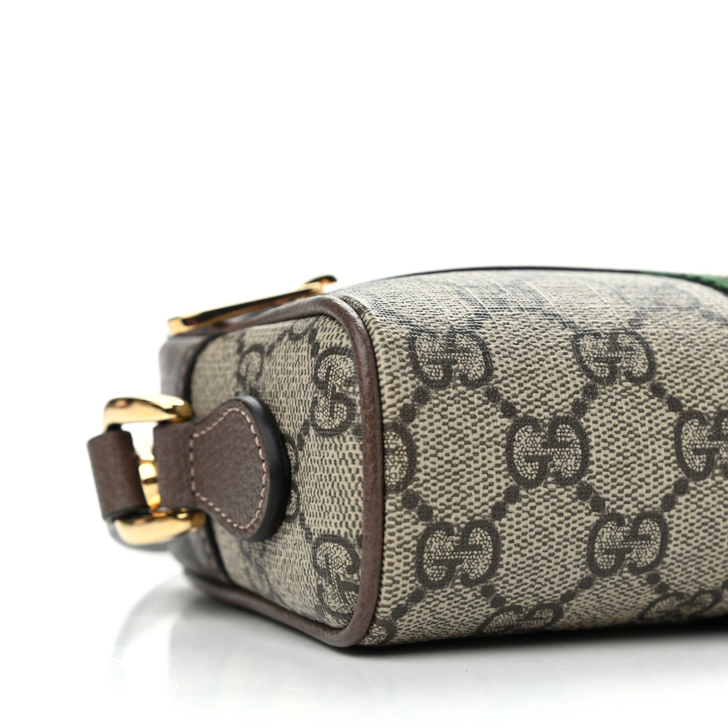 GG Supreme Monogram Web Mini Ophidia Shoulder Bag Brown