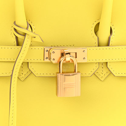 Hermes Swift Birkin 25 Lime 8 of 11