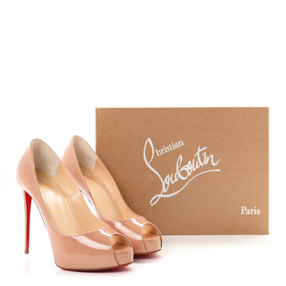 Christian Louboutin Patent New Very Prive 120 Pumps 36 Nude 9 of 9