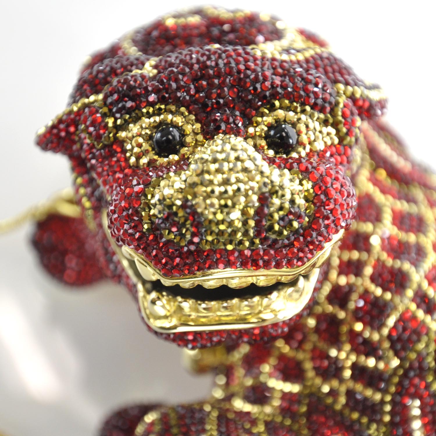 Judith Leiber Swarovski Crystal Ming Dragon Minaudiere Clutch 16 of 22