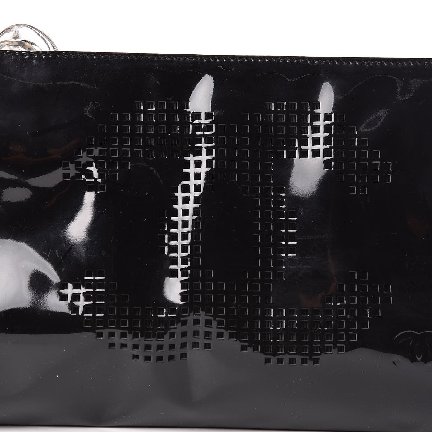Vinyl CC Wristlet Black