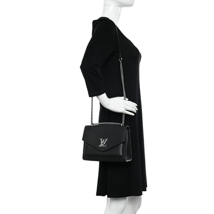 Louis Vuitton Soft Calfskin My Lockme Chain Bag BB Black 2 of 9