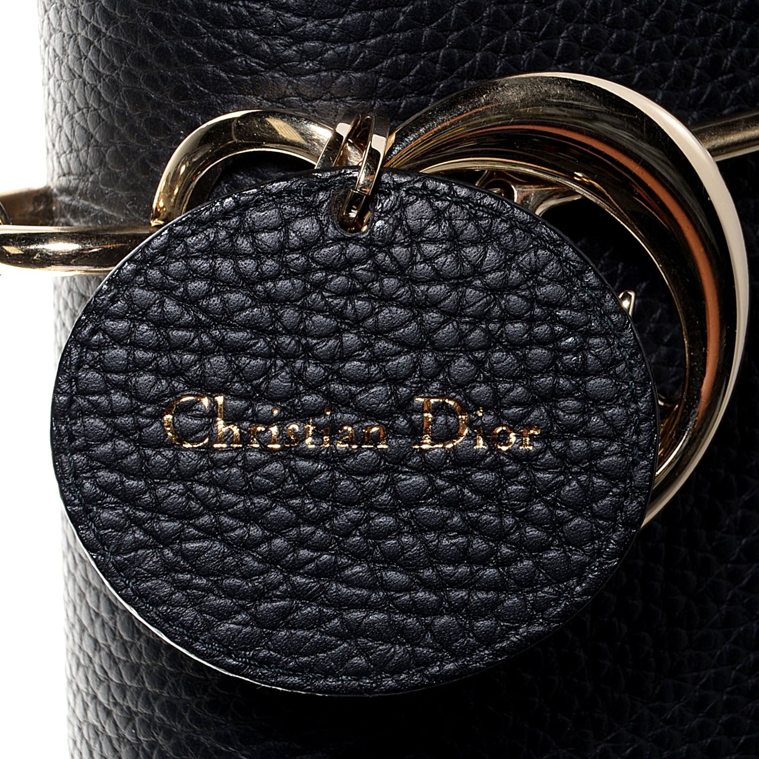 Christian Dior Bullcalf Small Be Dior Flap Black Fraise 10 of 10
