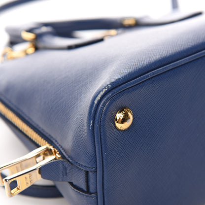 Prada Saffiano Lux Small Promenade Tote Azzurro 7 of 13