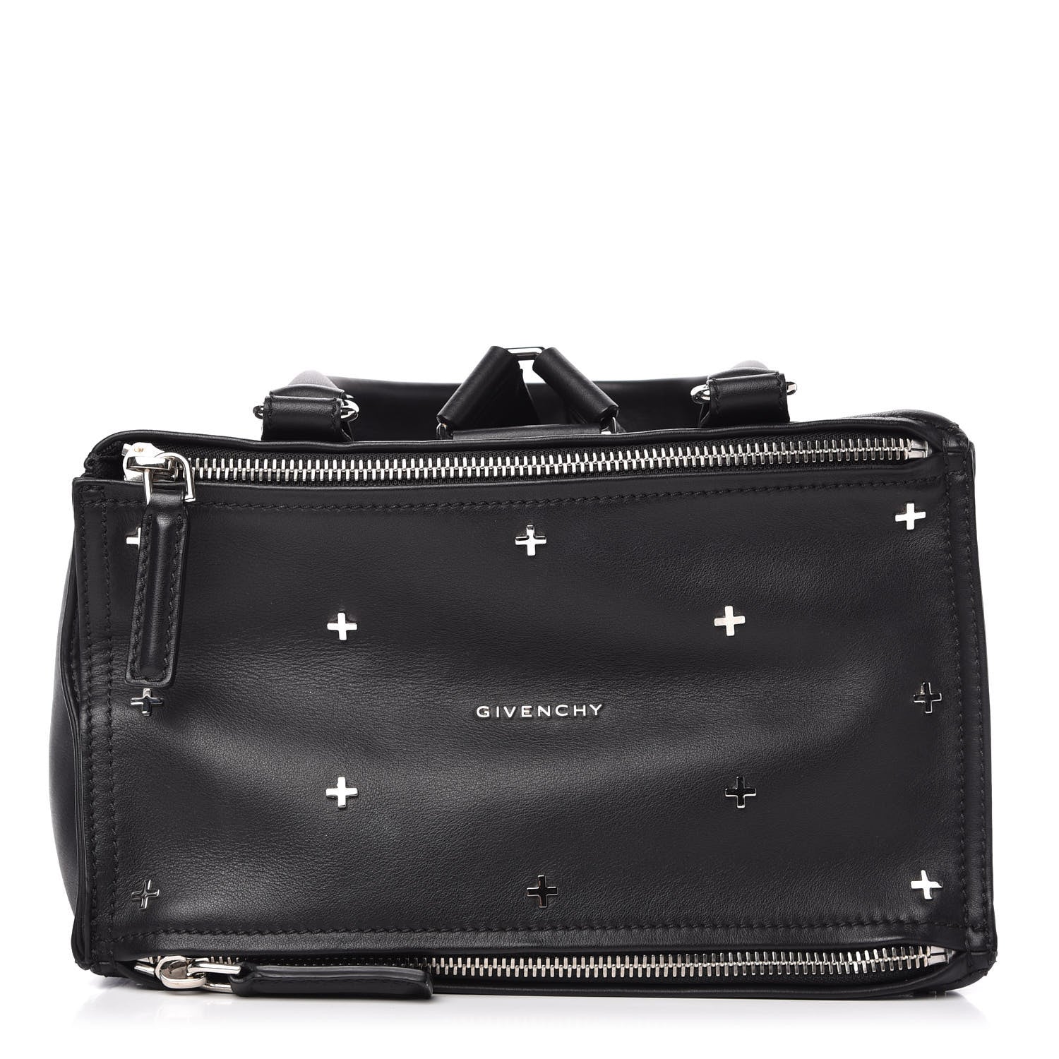 Givenchy Calfskin Cross Embellished Pandora Backpack Black 10 of 10