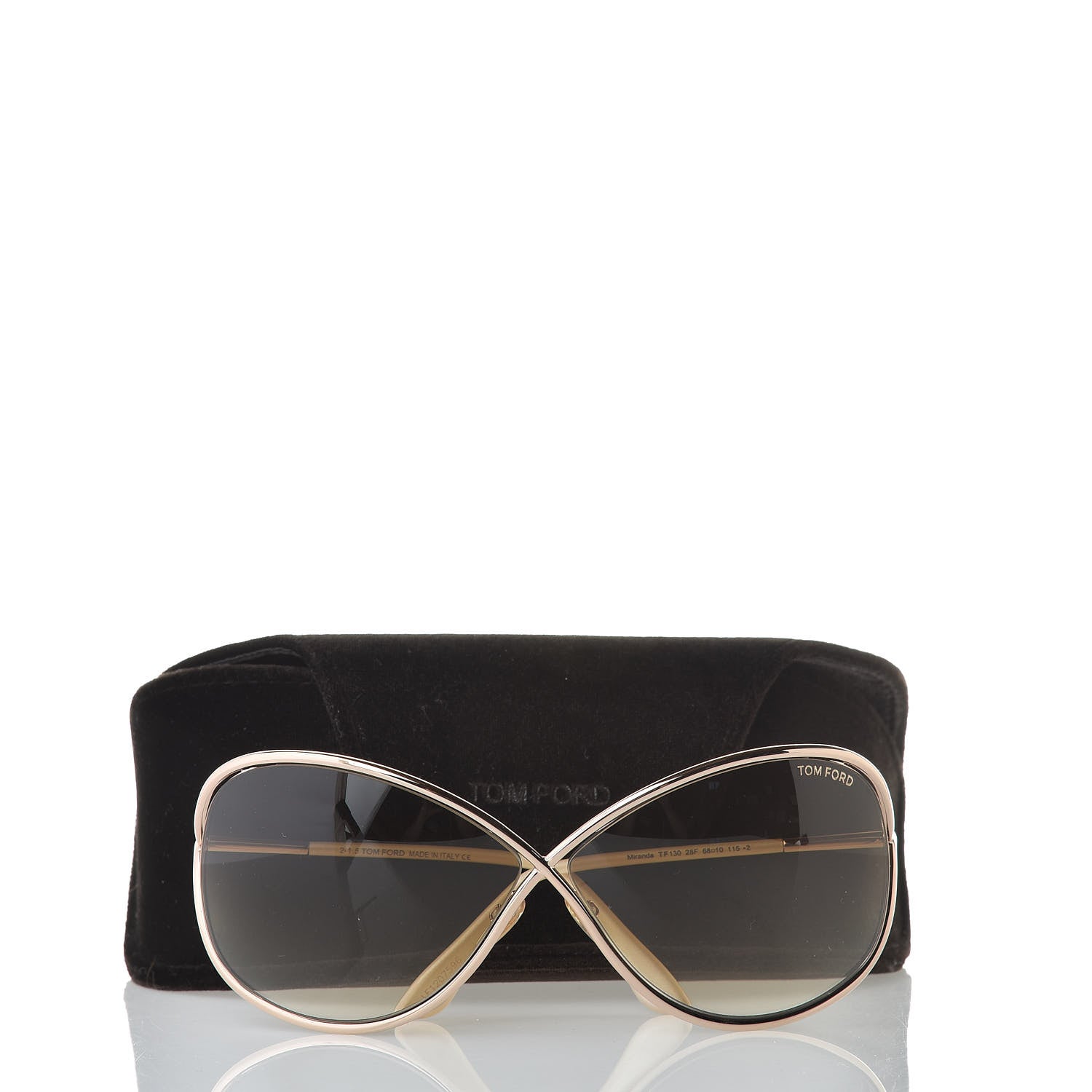 Tom Ford Miranda Crossover Sunglasses TF130 Gold 9 of 9