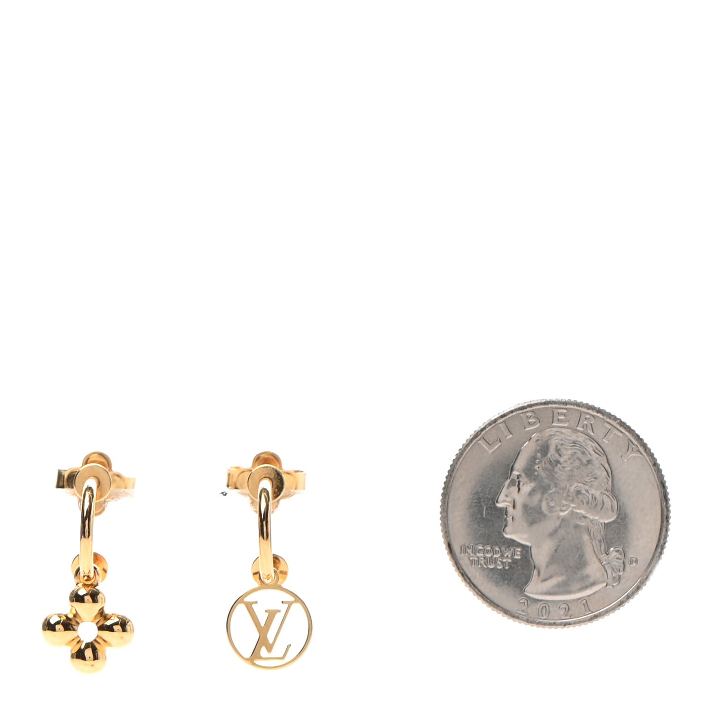 Brass Blooming Earrings Gold