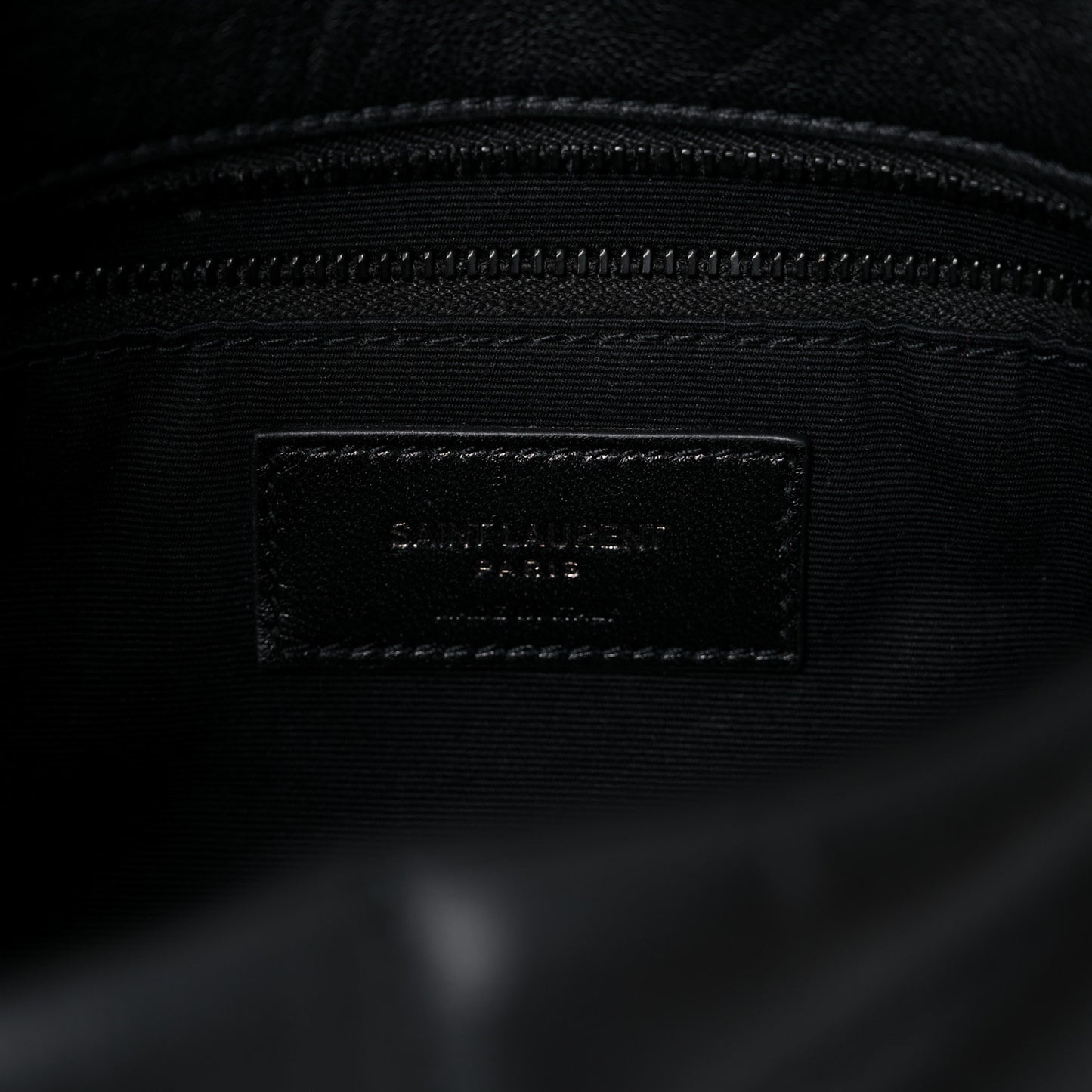 Calfskin Quilted Toy Loulou Puffer Monogram Monochrome Chain Satchel Black