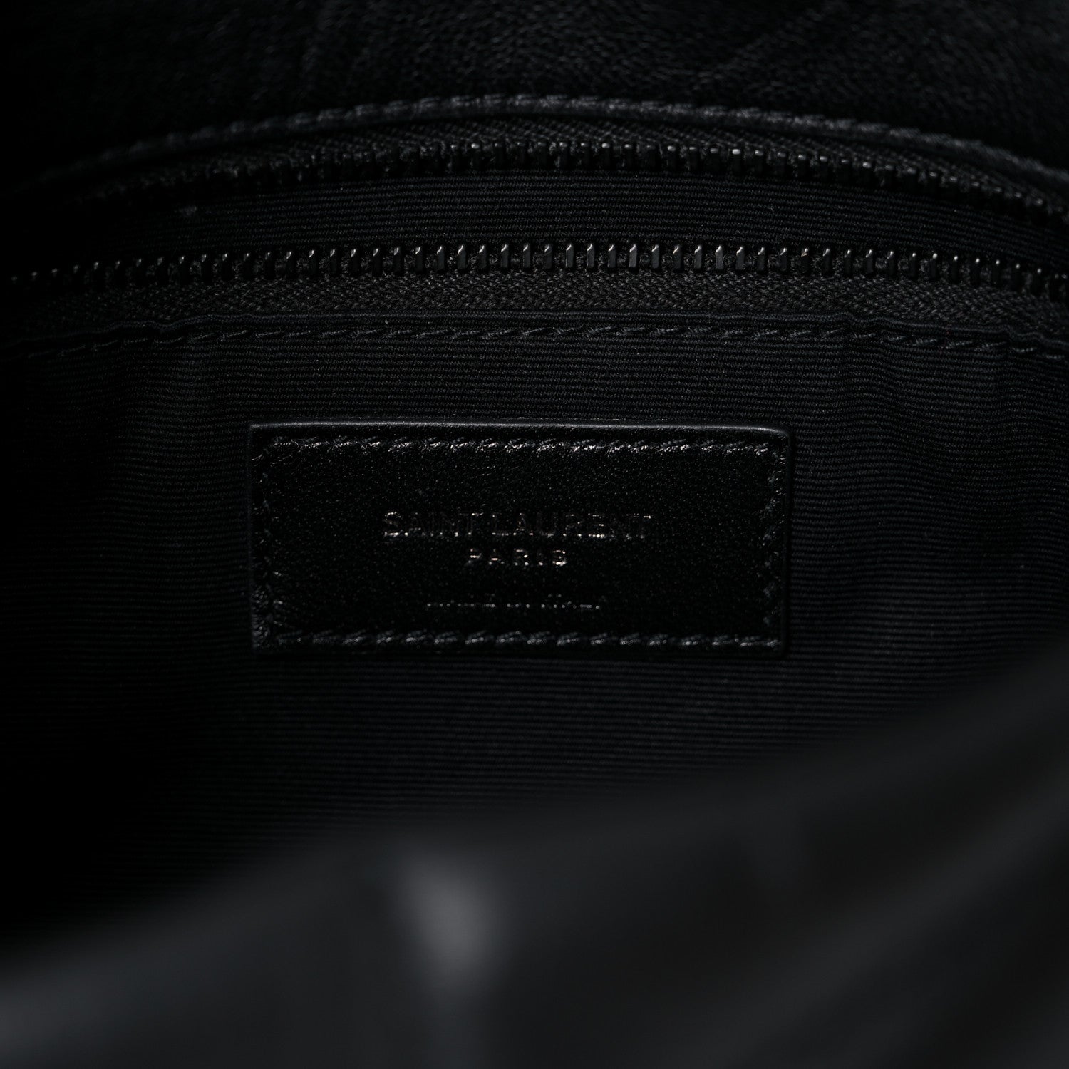 Saint Laurent Calfskin Quilted Toy Loulou Puffer Monogram Monochrome Chain Satchel Black 7 of 19