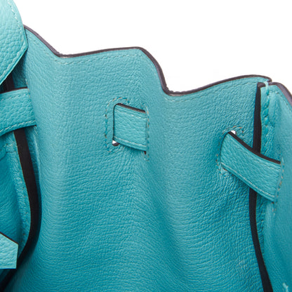 Hermes Togo Birkin 30 Bleu Atoll 13 of 29