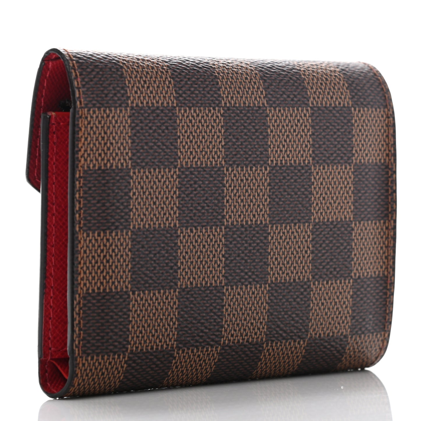 Damier Ebene Victorine Wallet Red