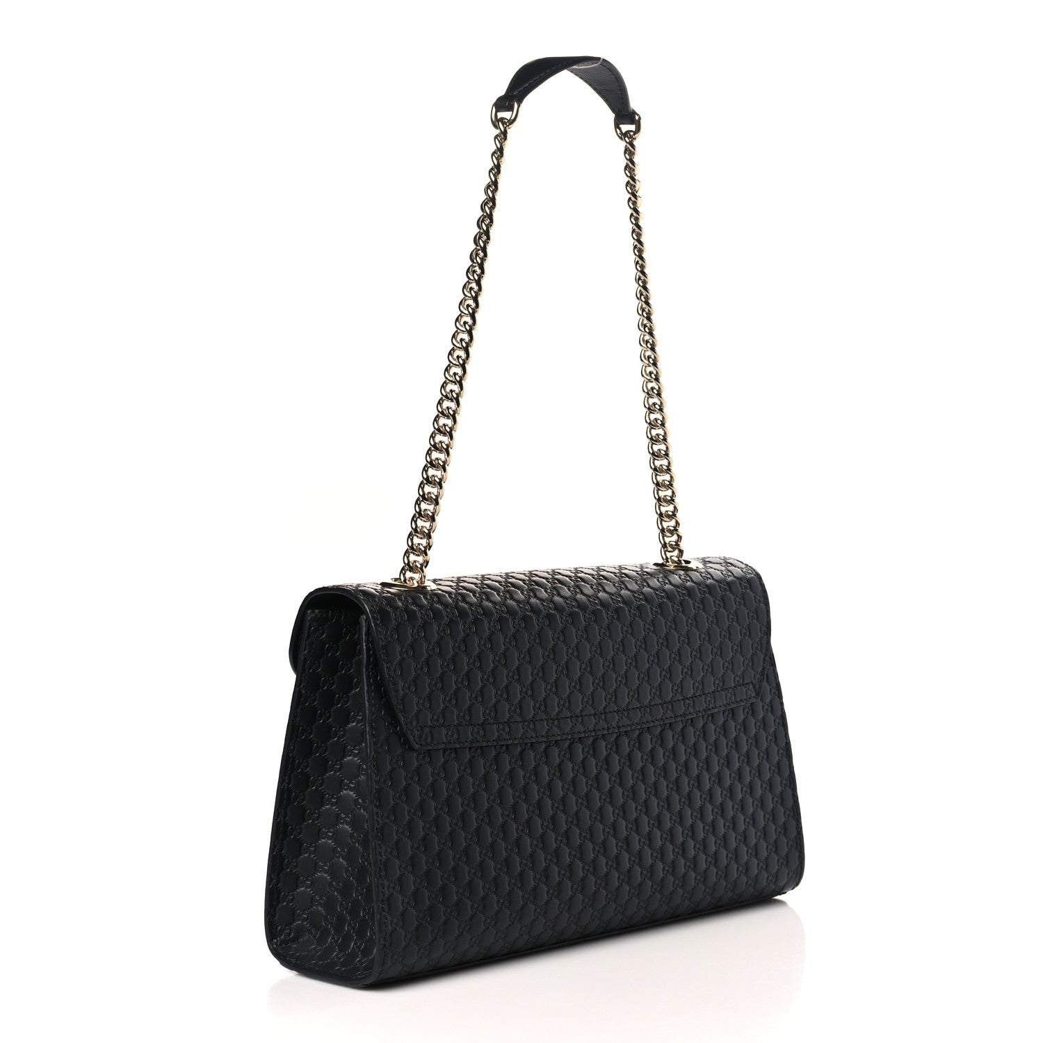 Gucci Microguccissima Medium Emily Chain Shoulder Bag Black 3 of 10