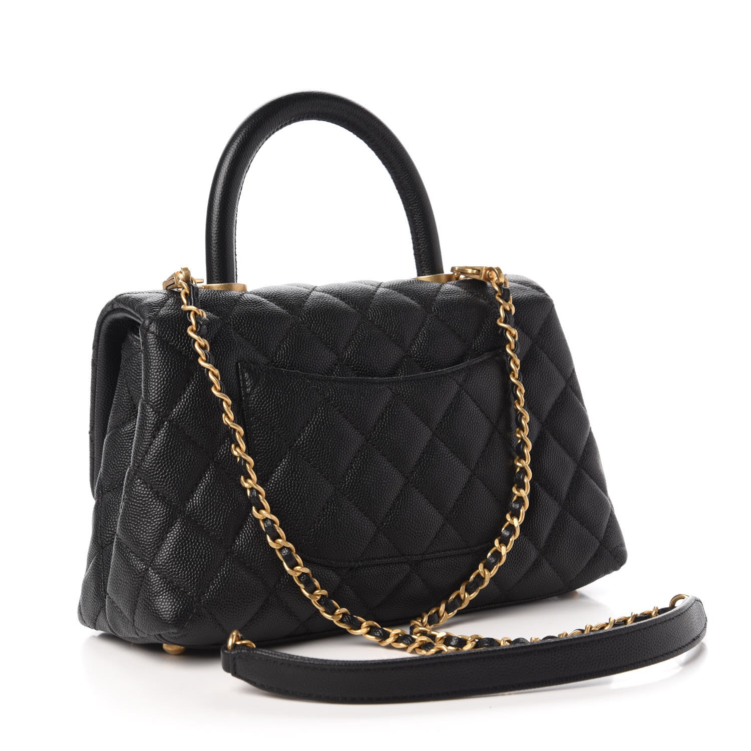 Chanel Caviar Quilted Mini Coco Handle Flap Black 3 of 10