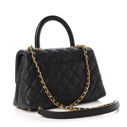 Chanel Caviar Quilted Mini Coco Handle Flap Black 3 of 10