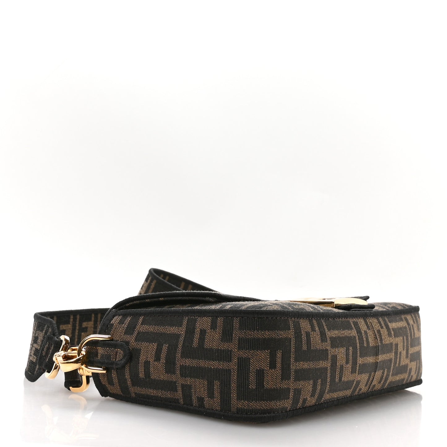 Fabric Jacquard FF 1974 Medium Baguette Tobacco Moro Black