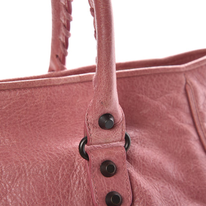 Balenciaga Agneau Classic Hardware Large Sunday Tote Rose Bruyere 14 of 14
